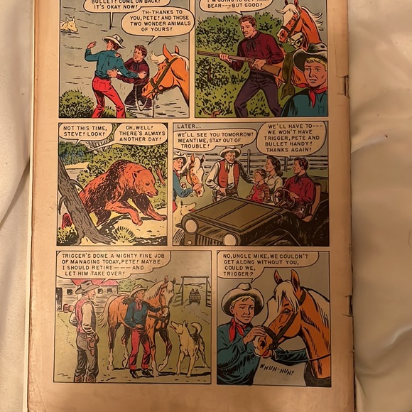 Antique 1954 mint ROY ROGERS TRIGGER COMIC BOOK - Picture 8 of 8